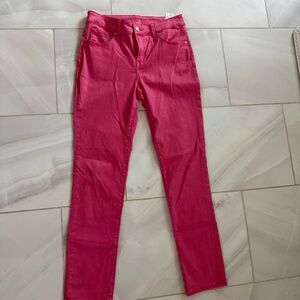 Chico's So Slimming Girlfriend Slim Leg Ankle Jeans - Pink/Melon